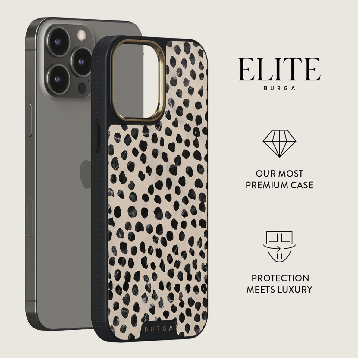 iPhone 15 PRO MAX Elite Gold Magsafe Almond Latte BURGA nugarėlė 3