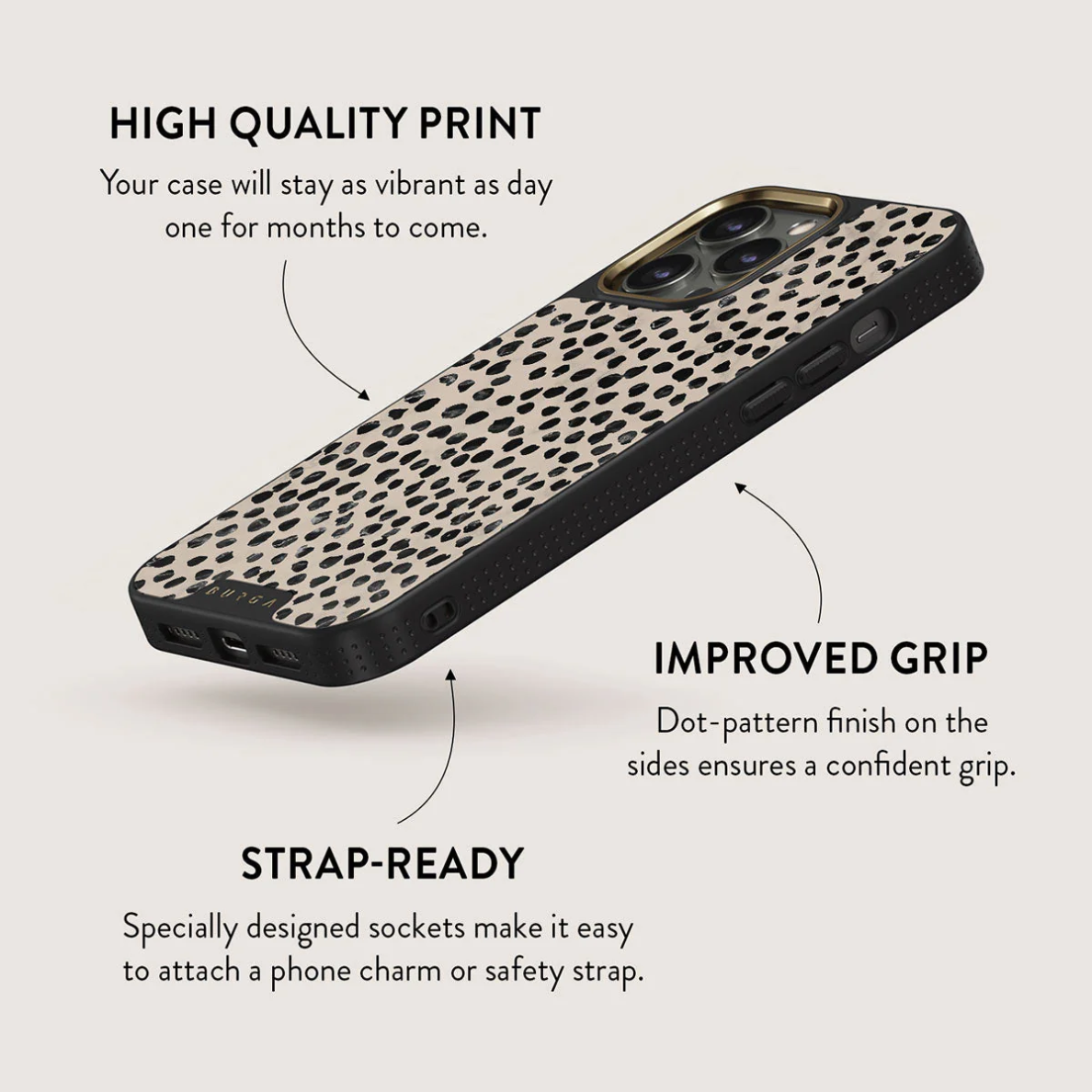 iPhone 15 PRO MAX Elite Gold Magsafe Almond Latte BURGA nugarėlė 1