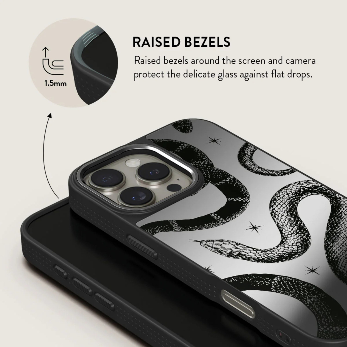 iPhone 15 PRO MAX Elite Mirror Gunmetal Magsafe Poison BURGA nugarėlė 5