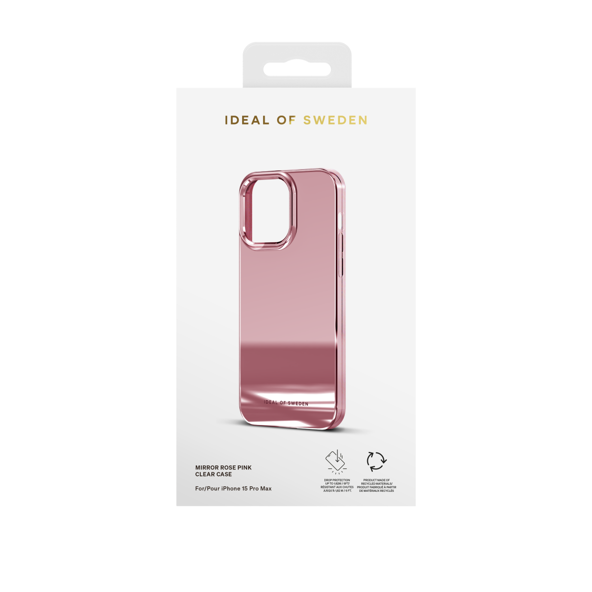 iPhone 15 PRO MAX iDeal Of Sweden Mirror Rose Pink nugarėlė 1