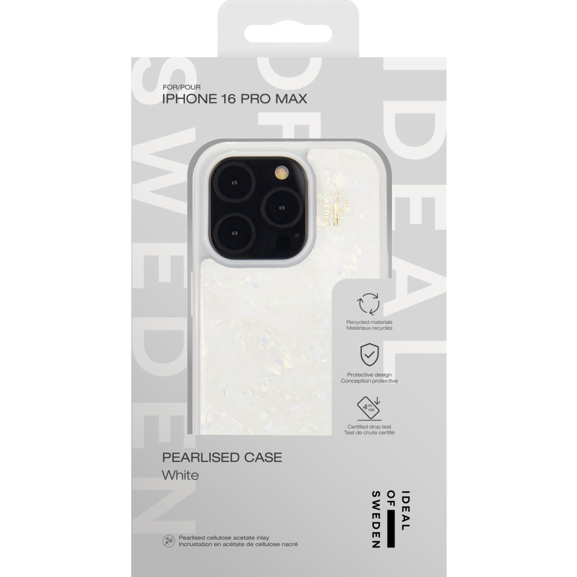 iPhone 15 PRO MAX iDeal Of Sweden Pearlised White MagSafe nugarėlė 3
