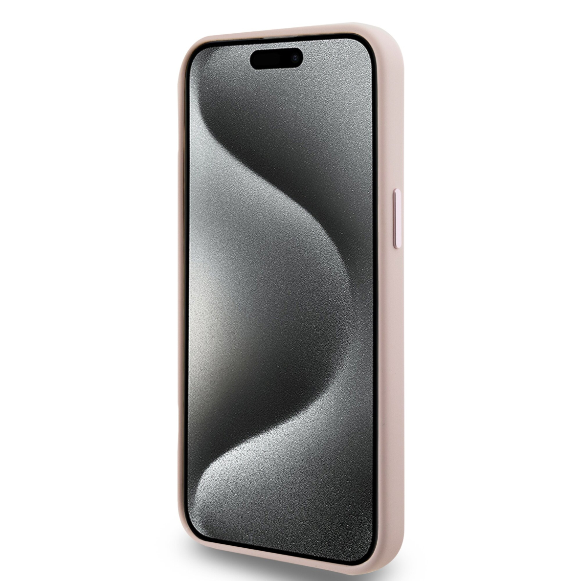 iPhone 15 PRO MAX pink Silicone Metal PIN KARL LAGERFELD nugarėlė 4