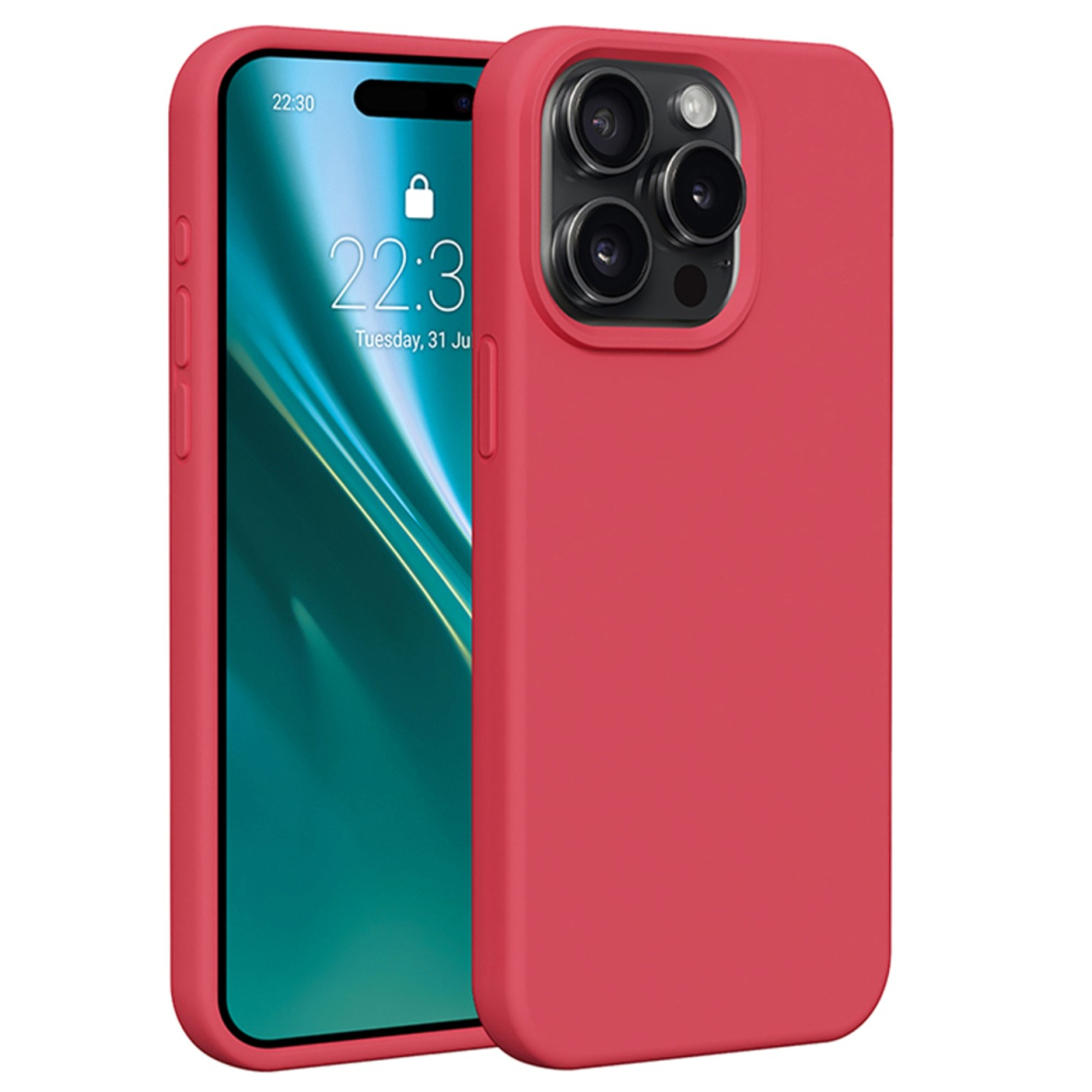 iPhone 15 PRO MAX raspberry Etteri silicone nugarėlė