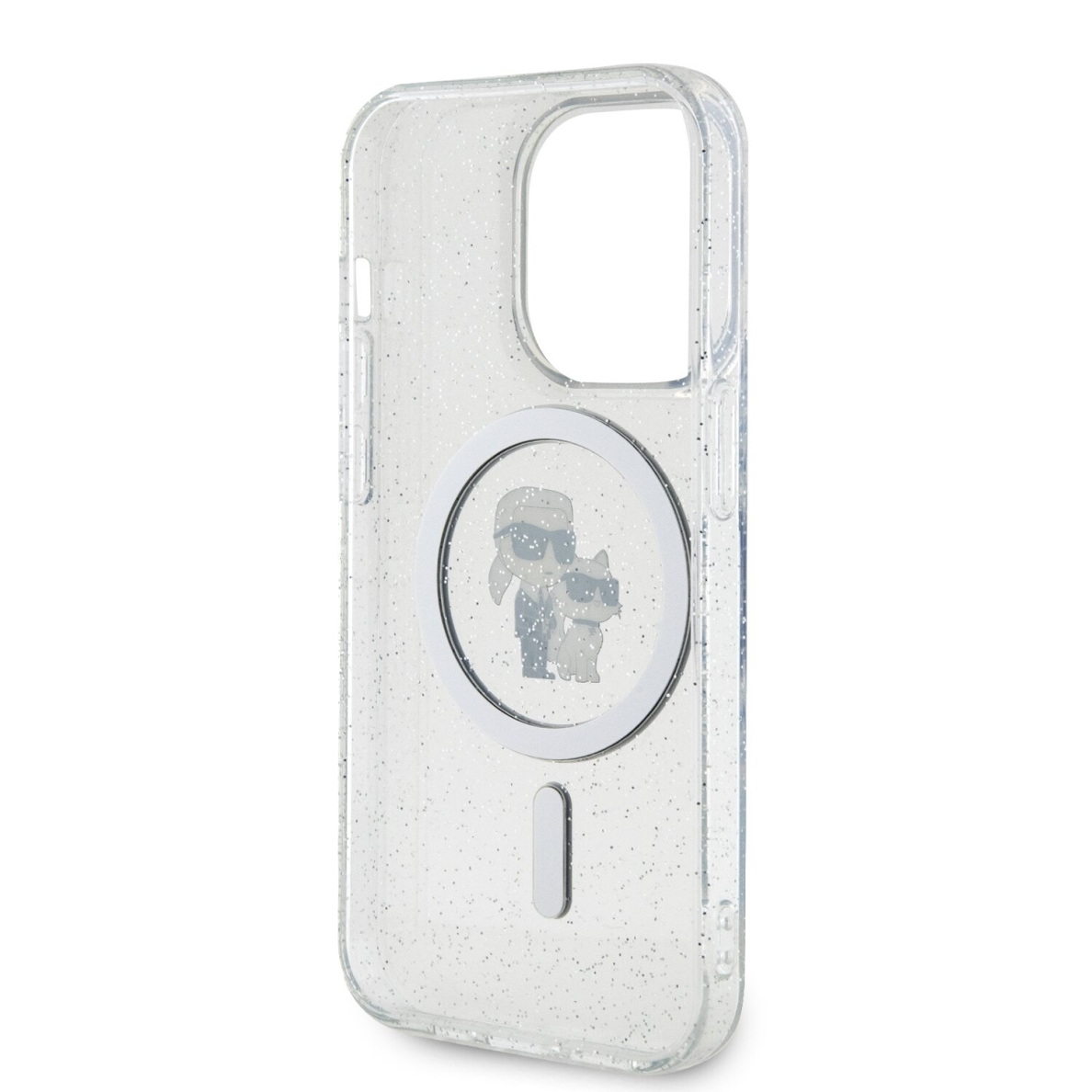 iPhone 15 PRO transparent Glitter MagSafe Karl&Choupette KARL LAGERFELD nugarėlė 6