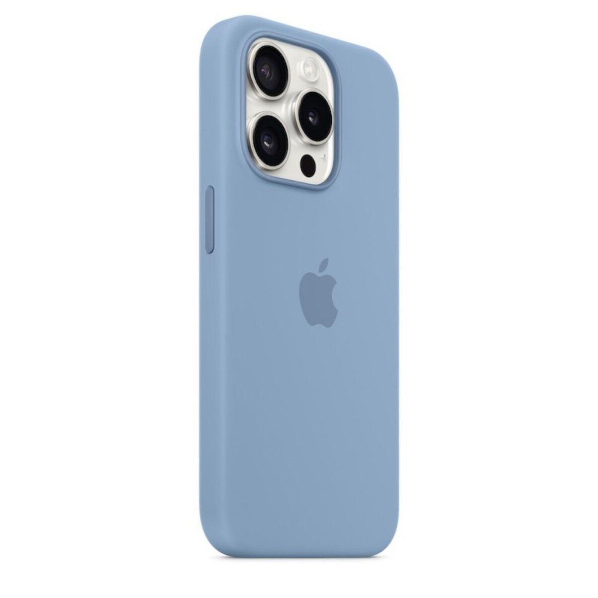 iPhone 15 PRO Winter Blue Original Silicone MagSafe nugarėlė MT1L3FE/A 1