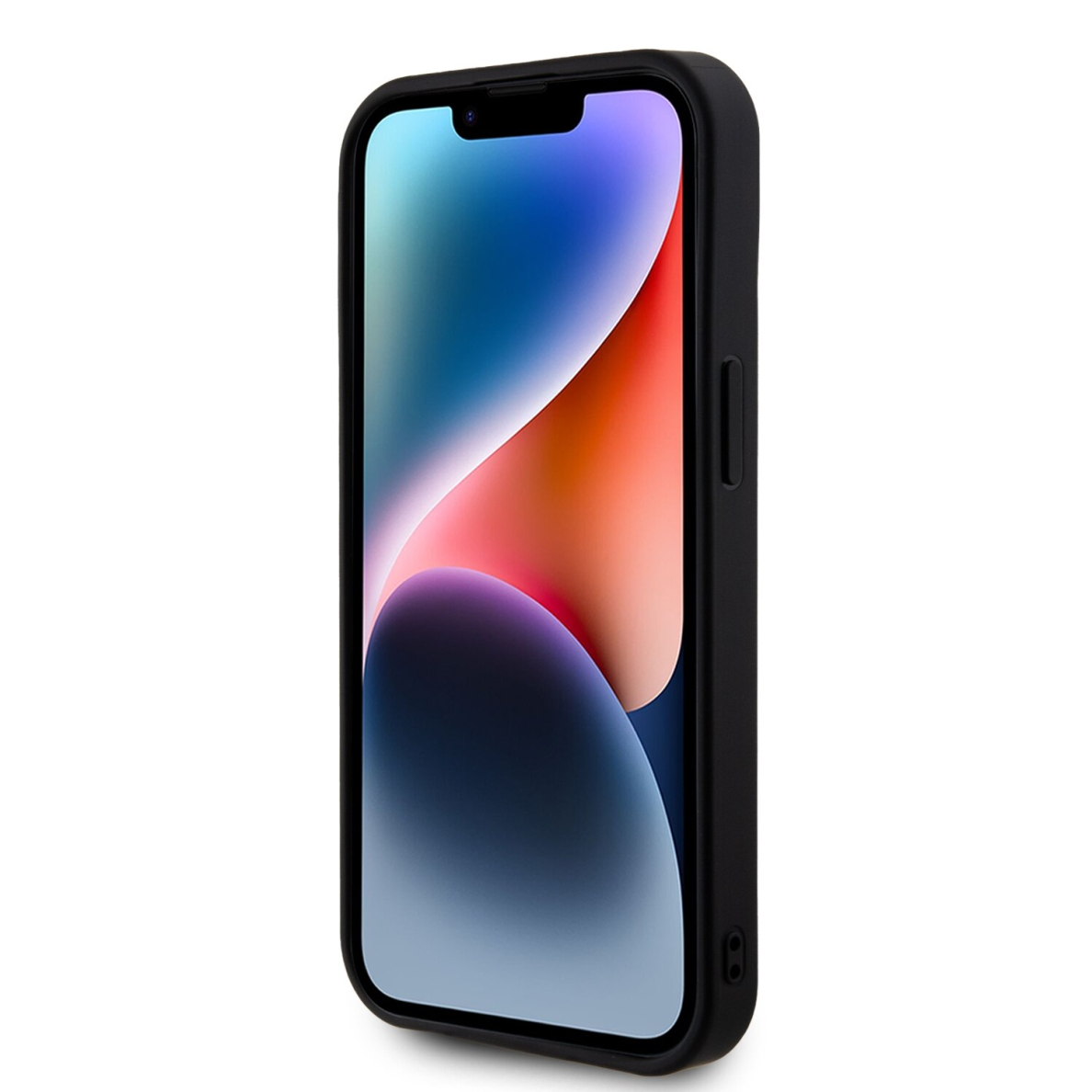 iPhone 15 / 14 / 13 purple Rhinestone Metal Logo GUESS nugarėlė 4