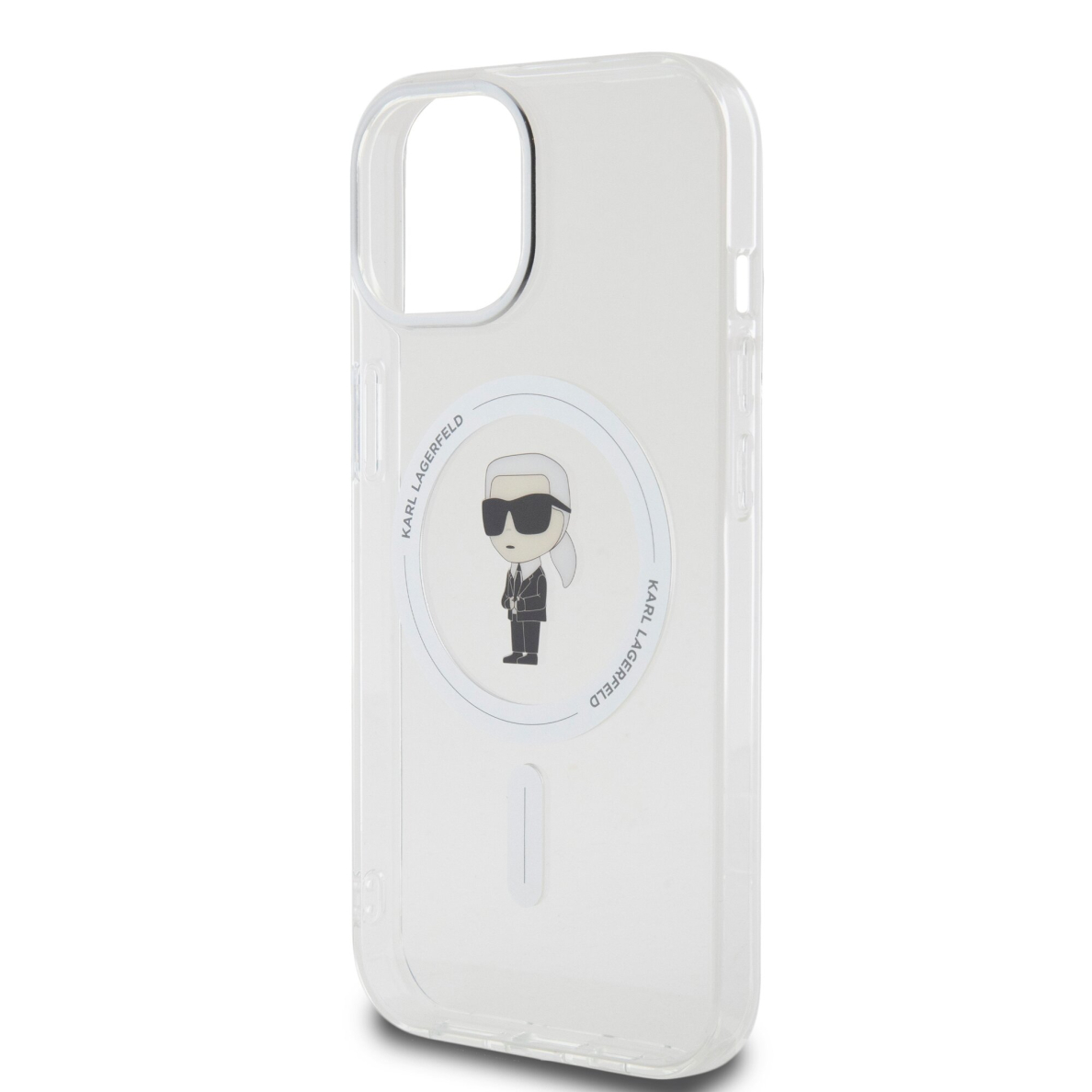 iPhone 15 / 14 / 13 transparent MagSafe Ikonik IML KARL LAGERFELD nugarėlė 5