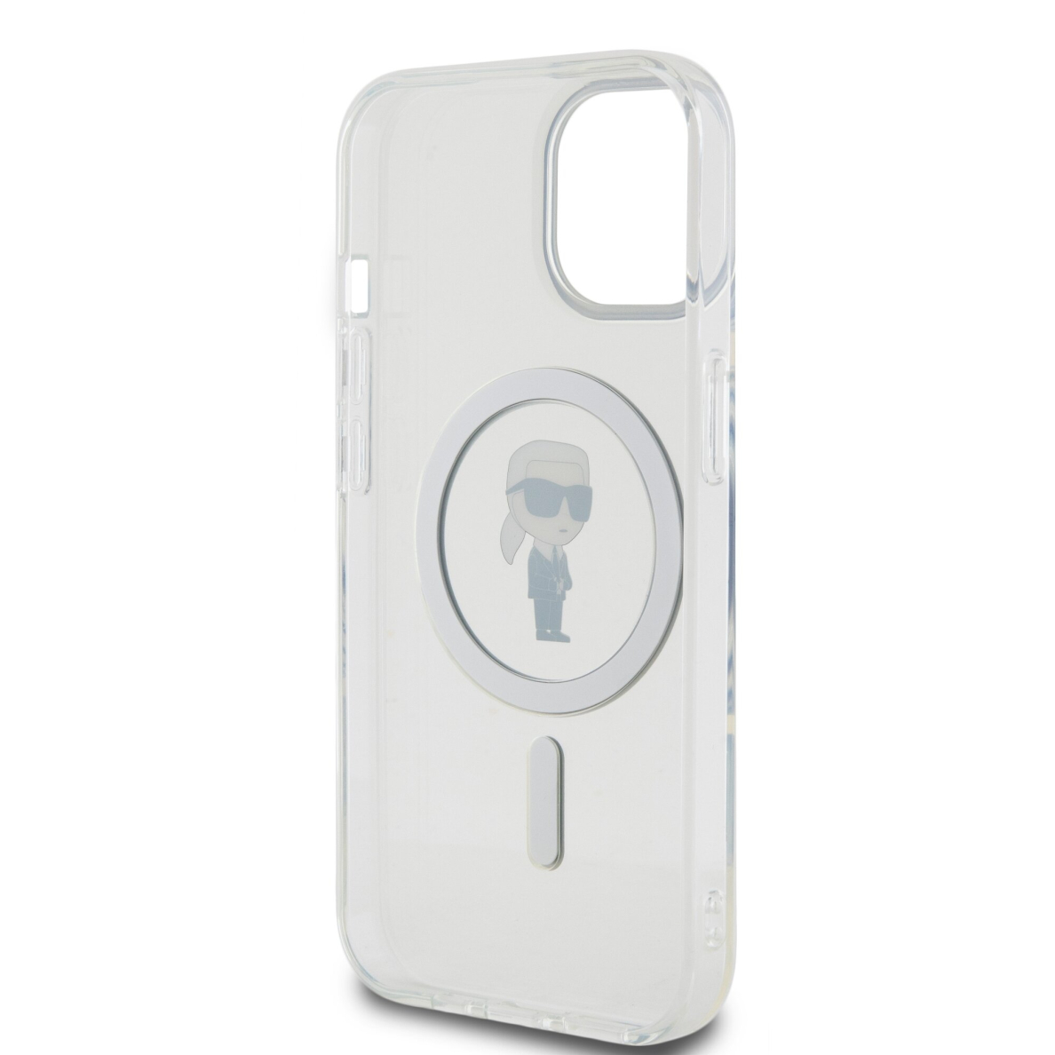 iPhone 15 / 14 / 13 transparent MagSafe Ikonik IML KARL LAGERFELD nugarėlė 6