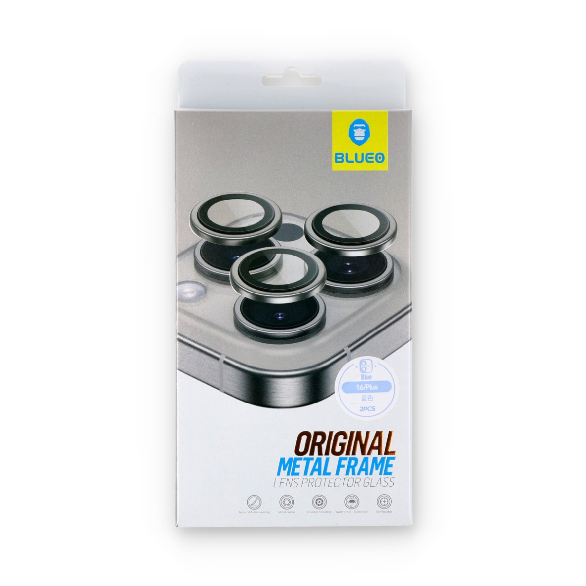 iPhone 16 / 16 PLUS apsauginis blue Mr.Monkey galinės kameros stiklas 2