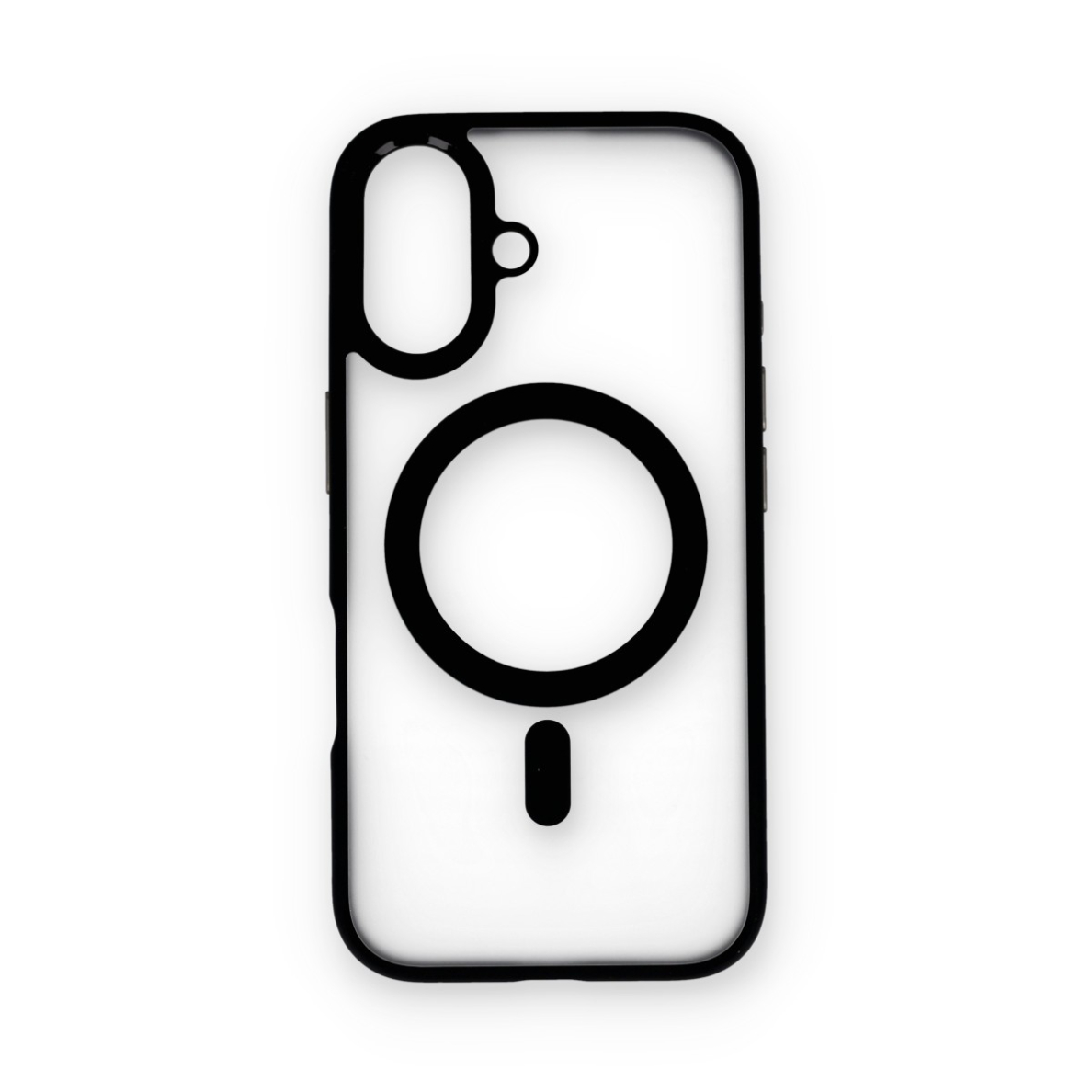 iPhone 16 black Magsafe FROSTED ANTI-DROP nugarėlė 2