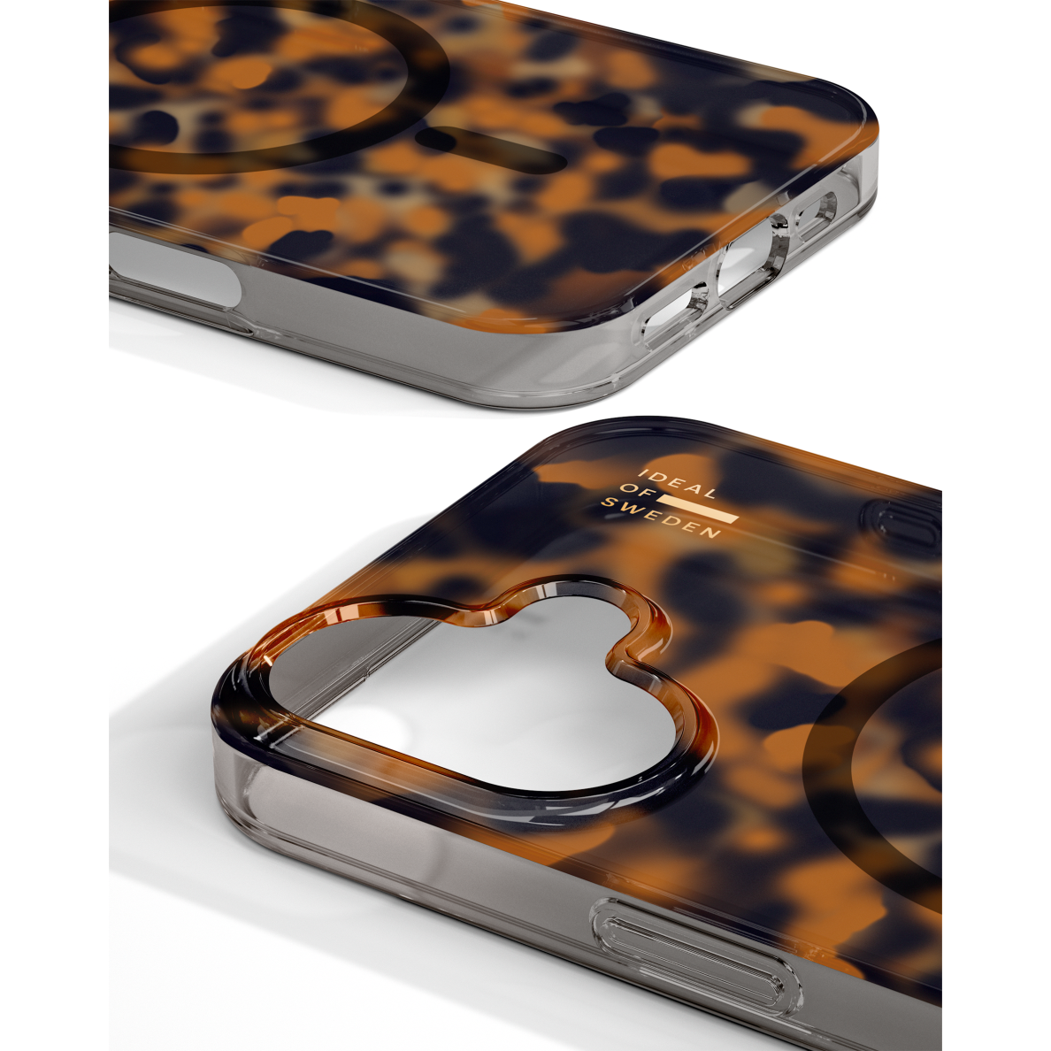 iPhone 16 iDeal Of Sweden Clear nugarėlė MagSafe Tortoise 3