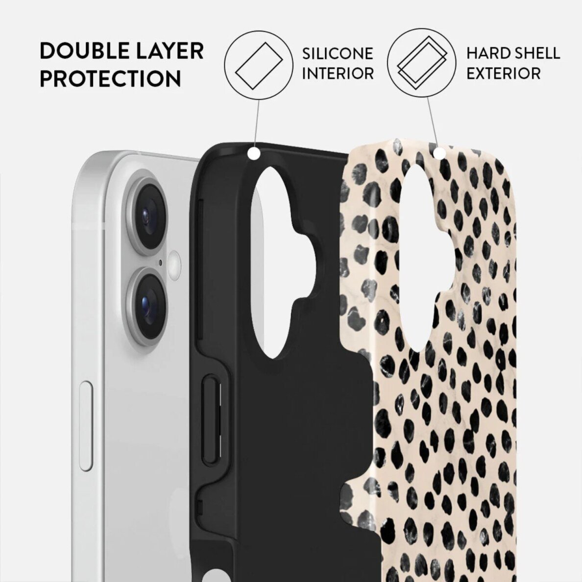 iPhone 16 Magsafe Mirror Almond Latte Tough BURGA nugarėlė 2