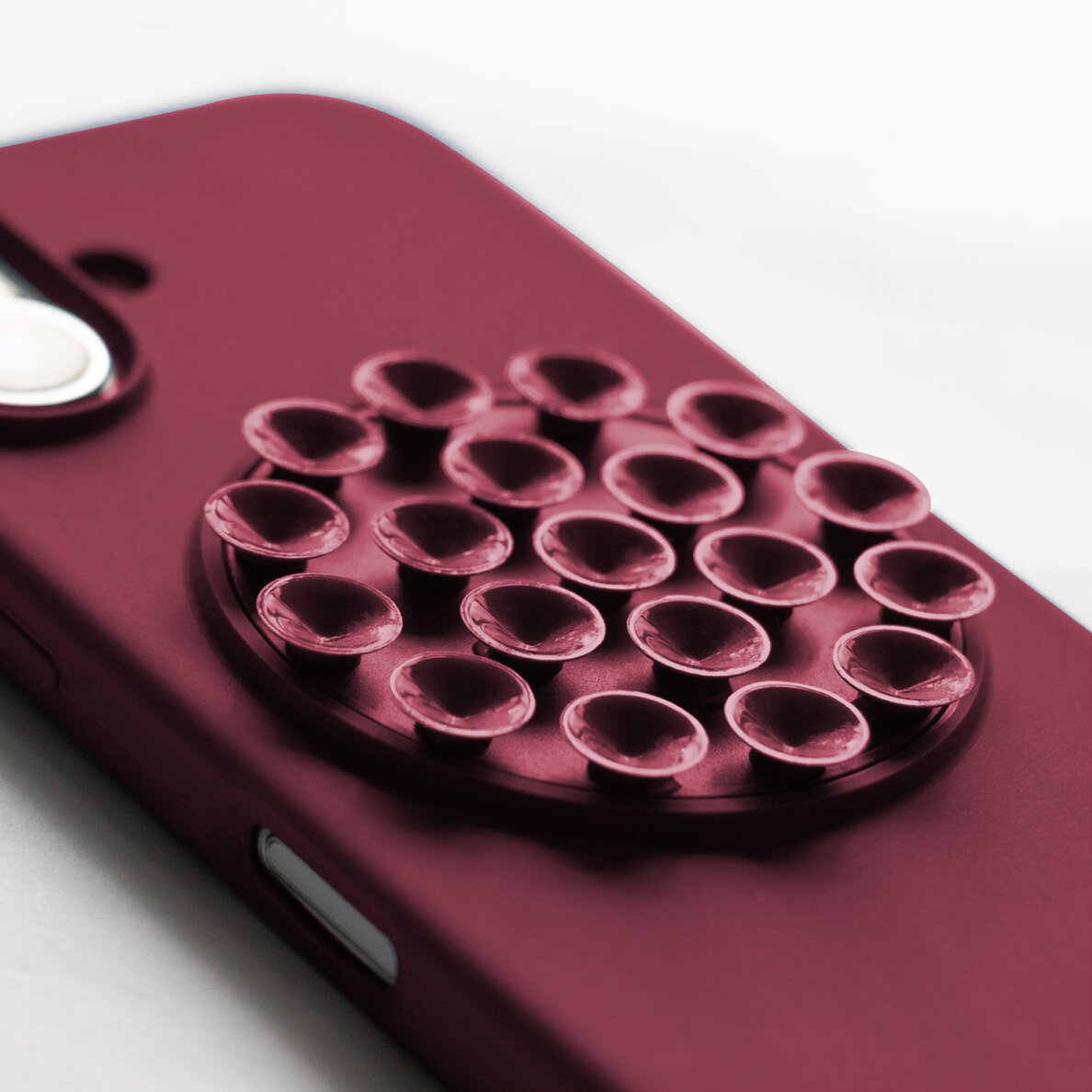 iPhone 16 maroon Silicone STICK nugarėlė 1