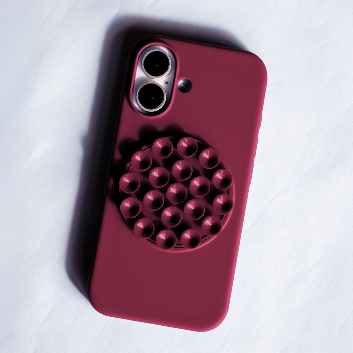 iPhone 16 maroon Silicone STICK nugarėlė 2