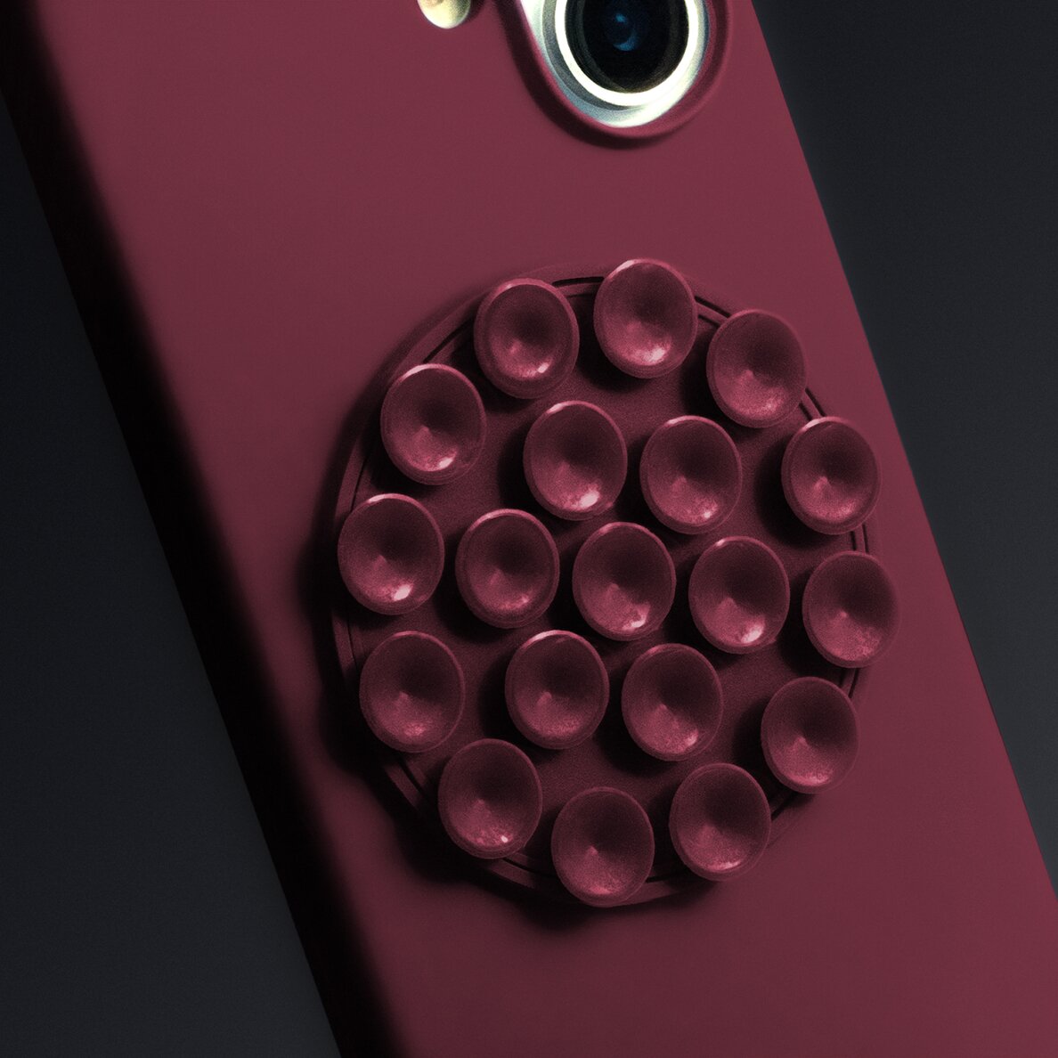 iPhone 16 maroon Silicone STICK nugarėlė 3