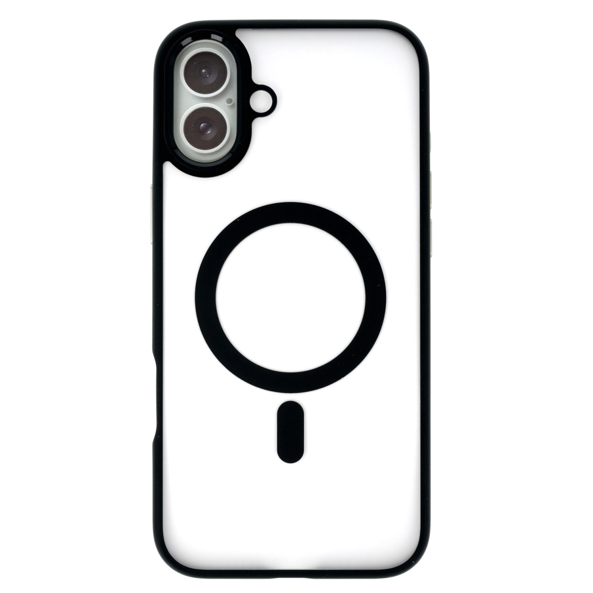 iPhone 16 PLUS black Magsafe FROSTED ANTI-DROP nugarėlė