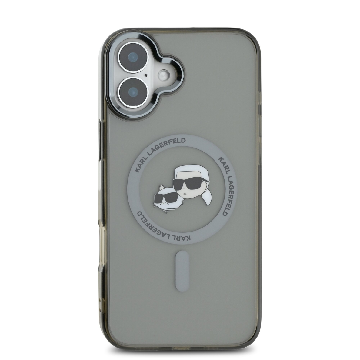 iPhone 16 PLUS black Magsafe IML Metal KC Heads KARL LAGERFELD nugarėlė 2