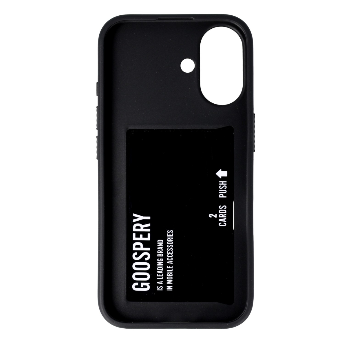 iPhone 16 PLUS black MERCURY RAIL 2 CARD nugarėlė 1