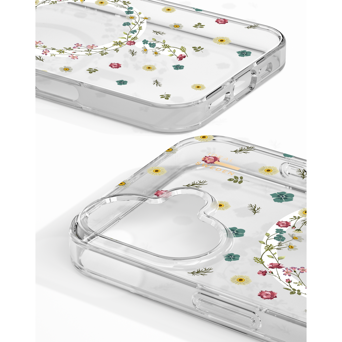 iPhone 16 PLUS iDeal Of Sweden Clear MagSafe nugarėlė Petite Floral 3