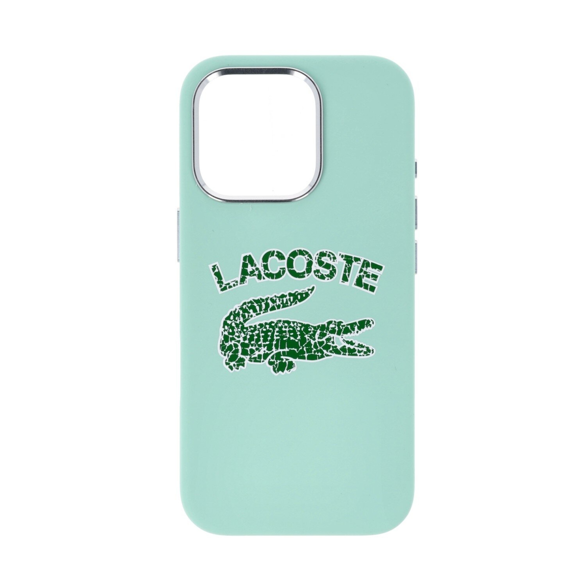 iPhone 16 PRO amande HC Magsafe Silicone Cracked Logo LACOSTE nugarėlė