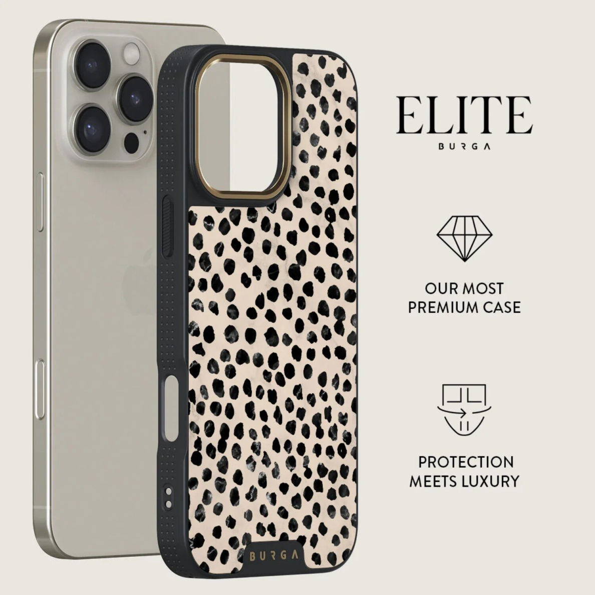 iPhone 16 PRO Elite Gold Magsafe Almond Latte BURGA nugarėlė 1