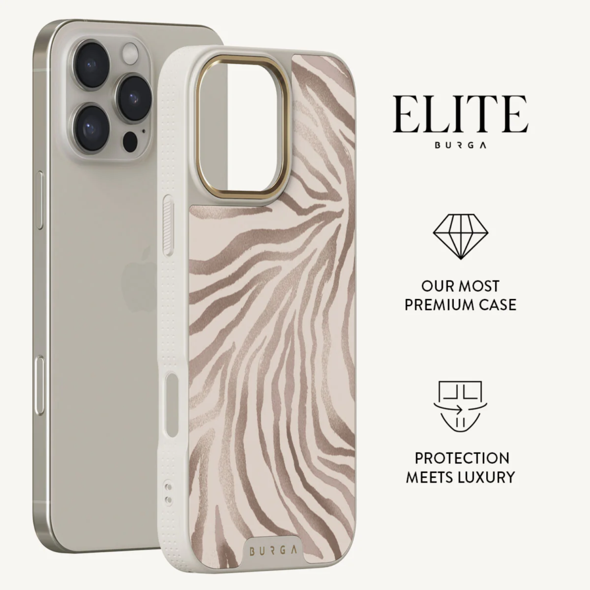 iPhone 16 PRO Elite Light Gold Magsafe Lustre BURGA nugarėlė 1
