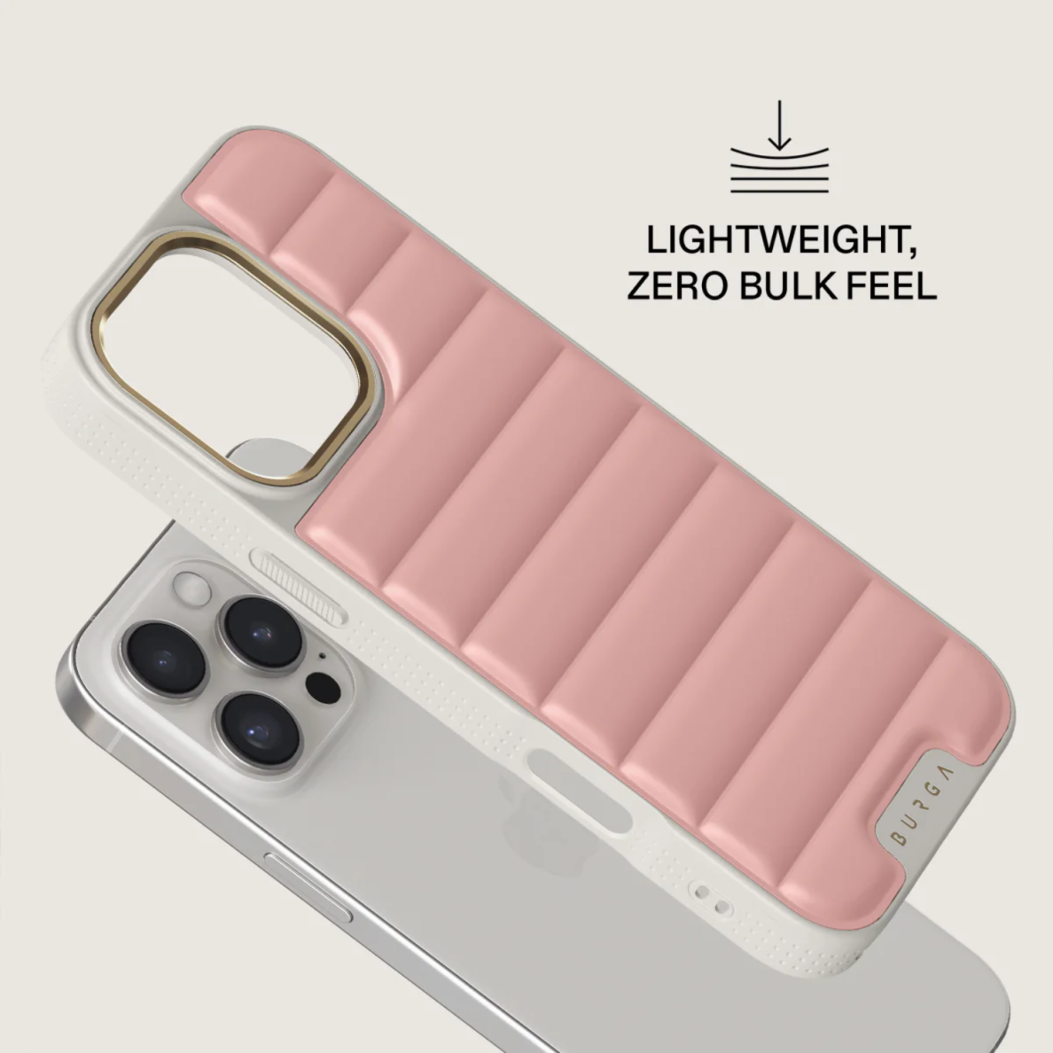iPhone 16 PRO Elite Light Puffy Gold Pilates BURGA nugarėlė 2