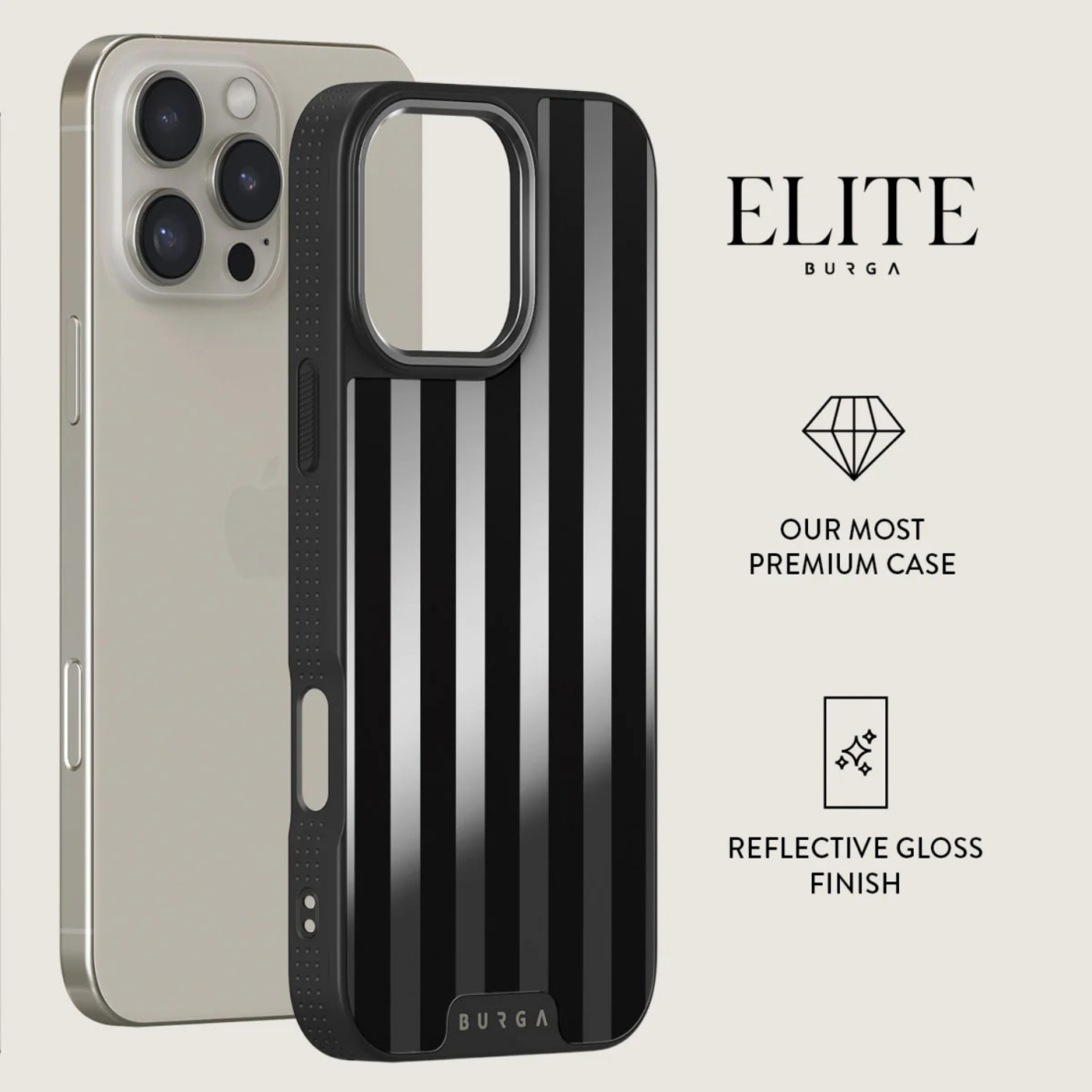 iPhone 16 PRO Elite Mirror Gunmetal Magsafe Prophecy BURGA nugarėlė 1