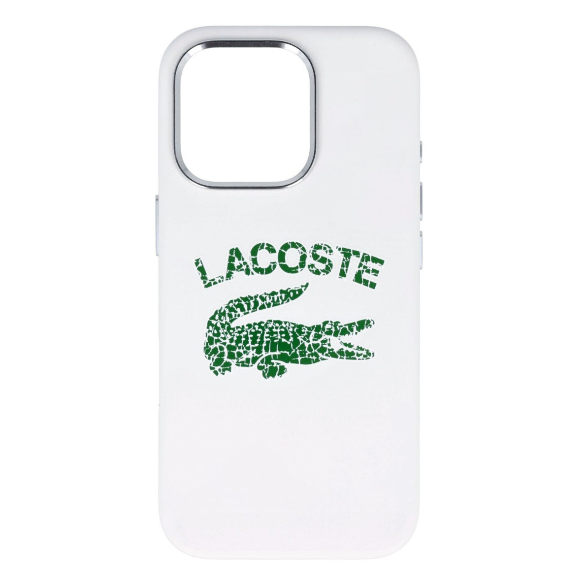 iPhone 16 PRO farine HC Magsafe Silicone Cracked Logo LACOSTE nugarėlė