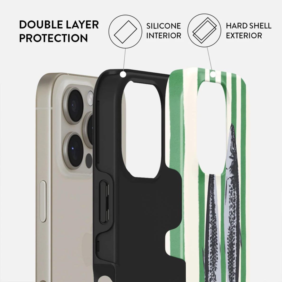 iPhone 16 PRO Magsafe Sardinhas Tough BURGA nugarėlė 1