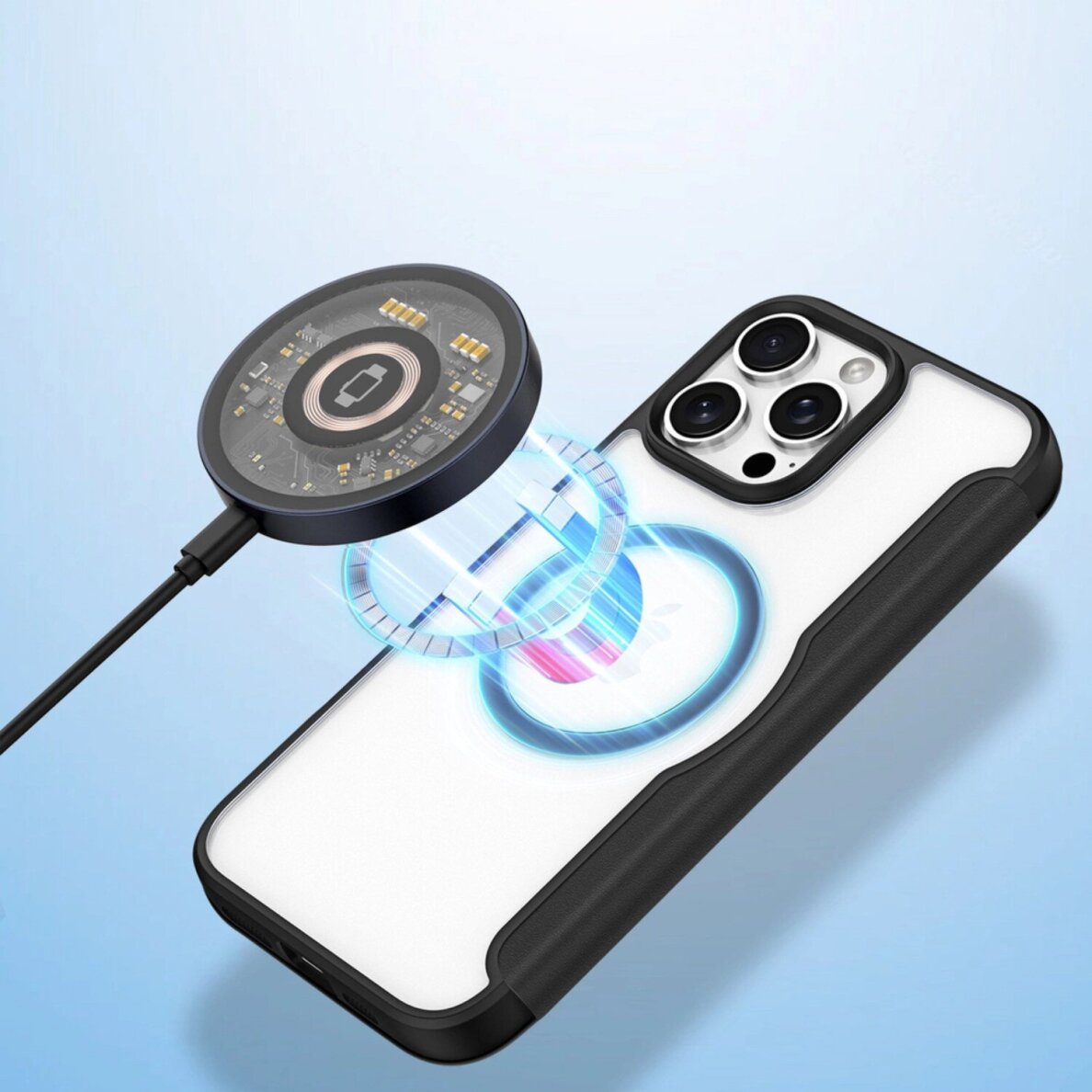 iPhone 16 PRO MAX black DUX DUCIS Mag Skin X PRO dėklas 4