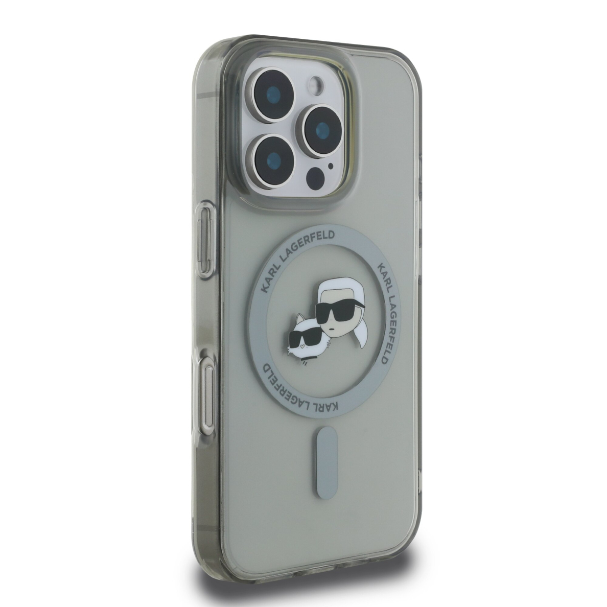 iPhone 16 PRO MAX black Magsafe IML Metal KC Heads KARL LAGERFELD nugarėlė 3