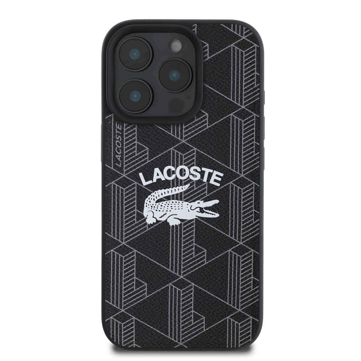iPhone 16 PRO MAX black Magsafe Mono PU Vintage Logo LACOSTE nugarėlė 2