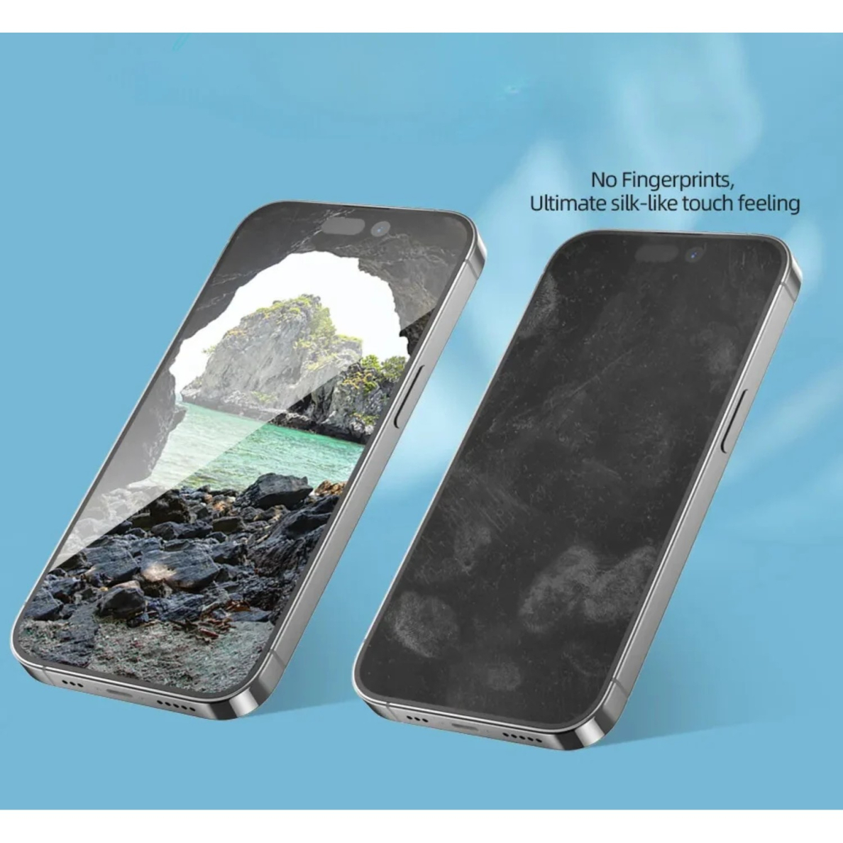 iPhone 16 PRO MAX black pilnas Mr.Monkey 5D MATTE stiklas 2