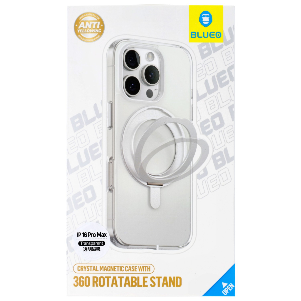 iPhone 16 PRO MAX clear 360 MagSafe Mr. Monkey nugarėlė 3