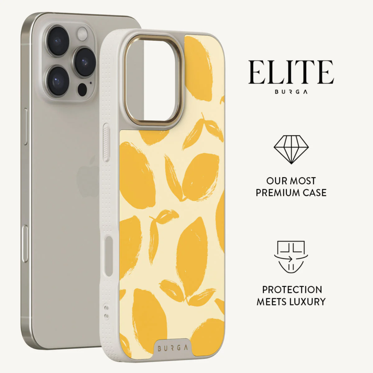 iPhone 16 PRO MAX Elite Light Gold Magsafe Lemon Tart BURGA nugarėlė 1