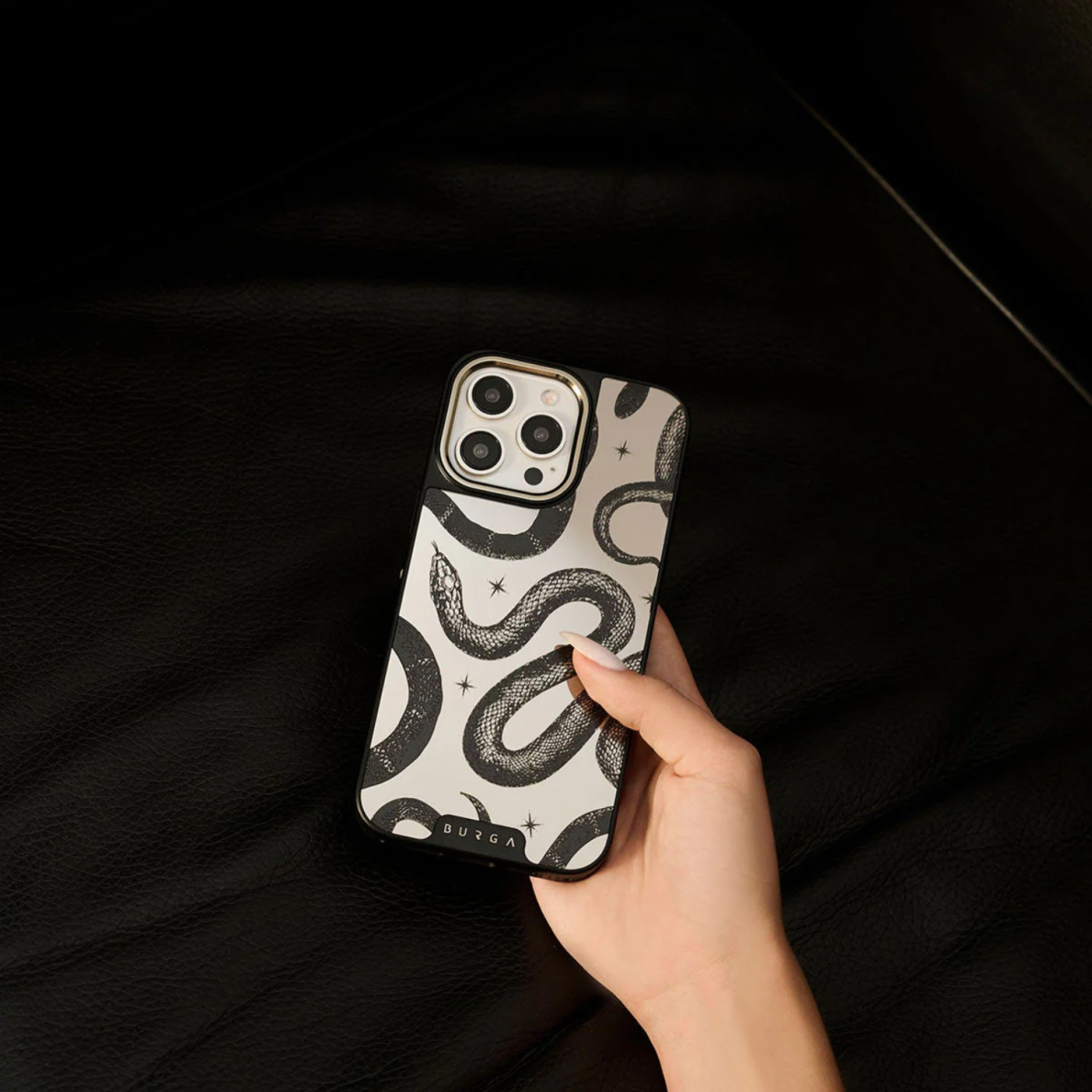 iPhone 16 PRO MAX Elite Mirror Gunmetal Magsafe Poison BURGA nugarėlė 12