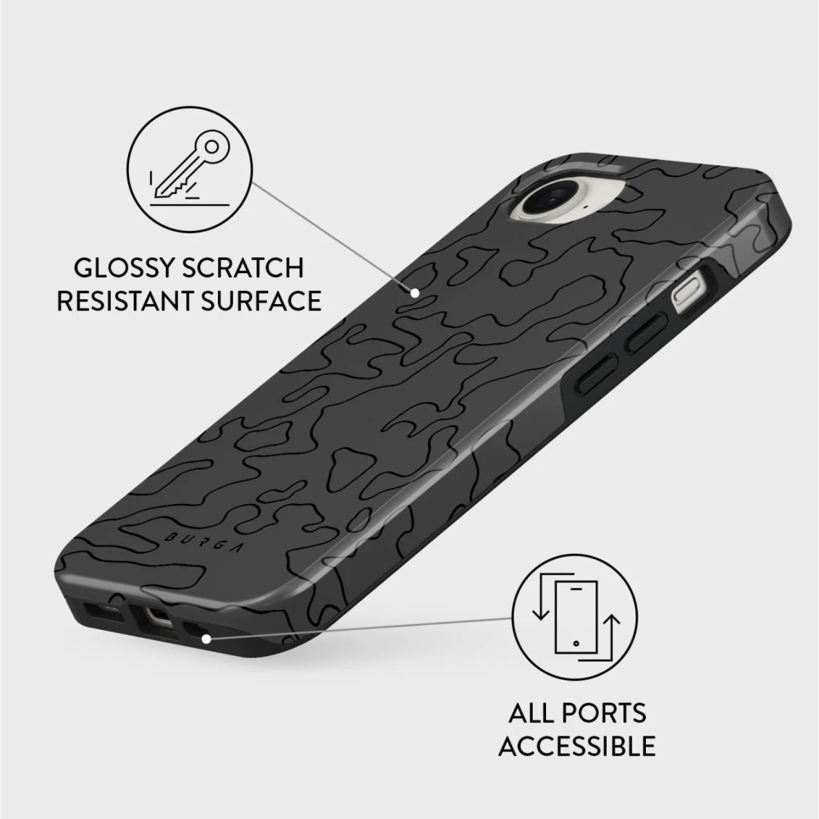 iPhone 16e Magsafe Black Rock Tough BURGA nugarėlė 2