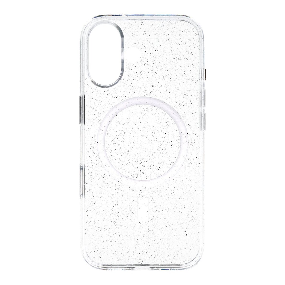 iPhone 17 clear glitter MagSafe Mr. Monkey Camera Button nugarėlė