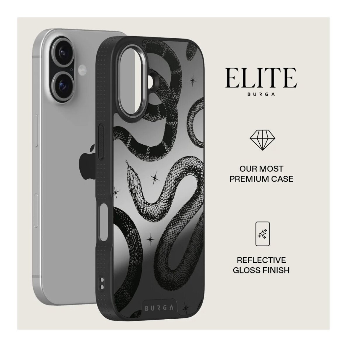 iPhone 17 Elite Mirror Gunmetal MagSafe Poison BURGA nugarėlė 1 iPhone 17 Elite Mirror Gunmetal MagSafe Poison BURGA nugarėlė 1