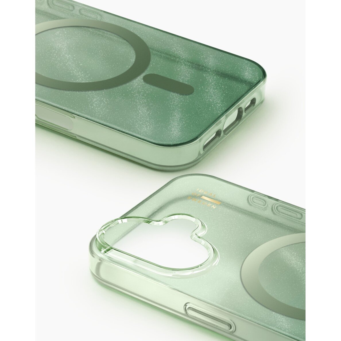 iPhone 17 iDeal Of Sweden Clear Sage Green MagSafe nugarėlė 3