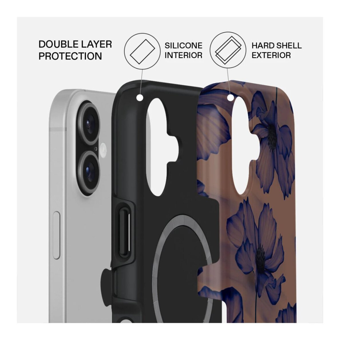 iPhone 17 MagSafe Velvet Night Tough BURGA nugarėlė 1