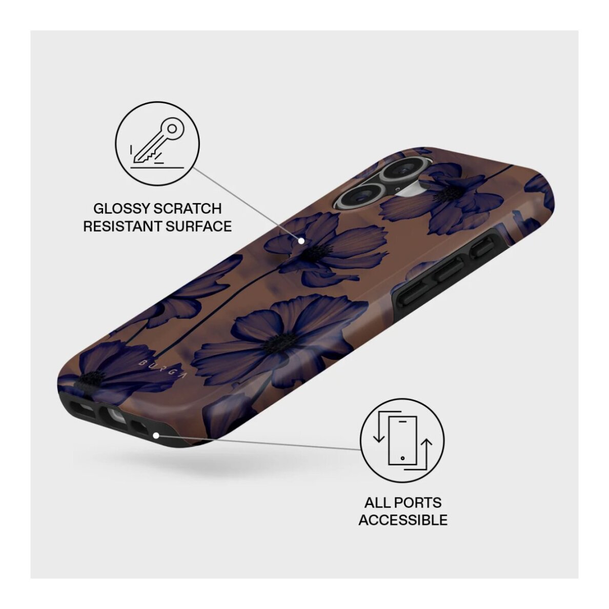 iPhone 17 MagSafe Velvet Night Tough BURGA nugarėlė 2