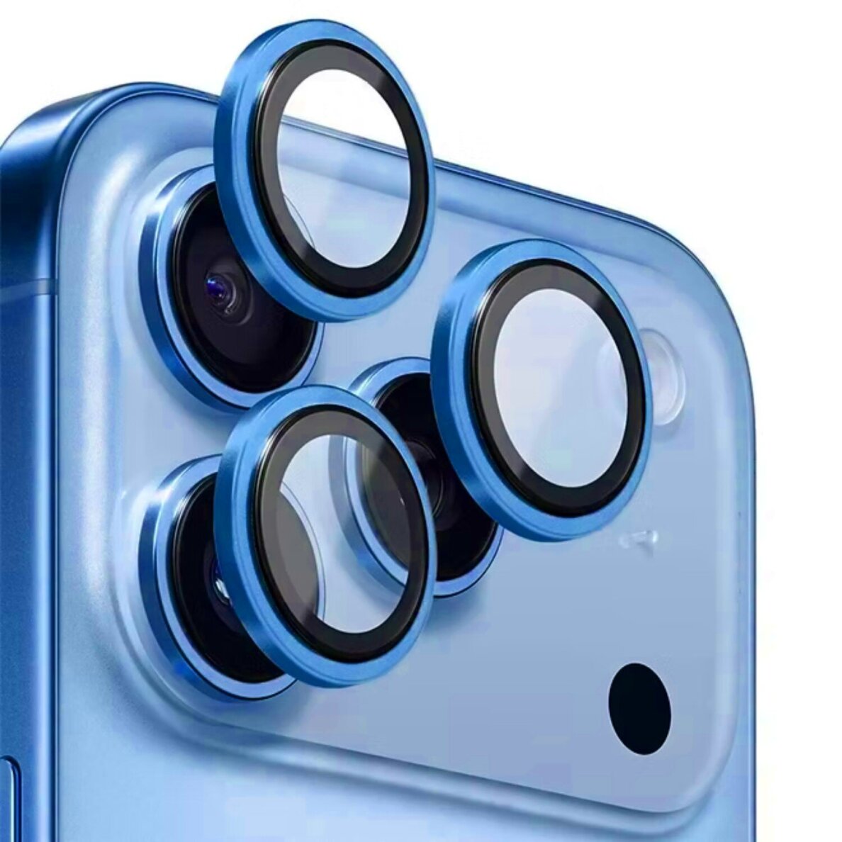 iPhone 17 PRO / 17 PRO MAX apsauginis blue Mr. Monkey galinės kameros stiklas