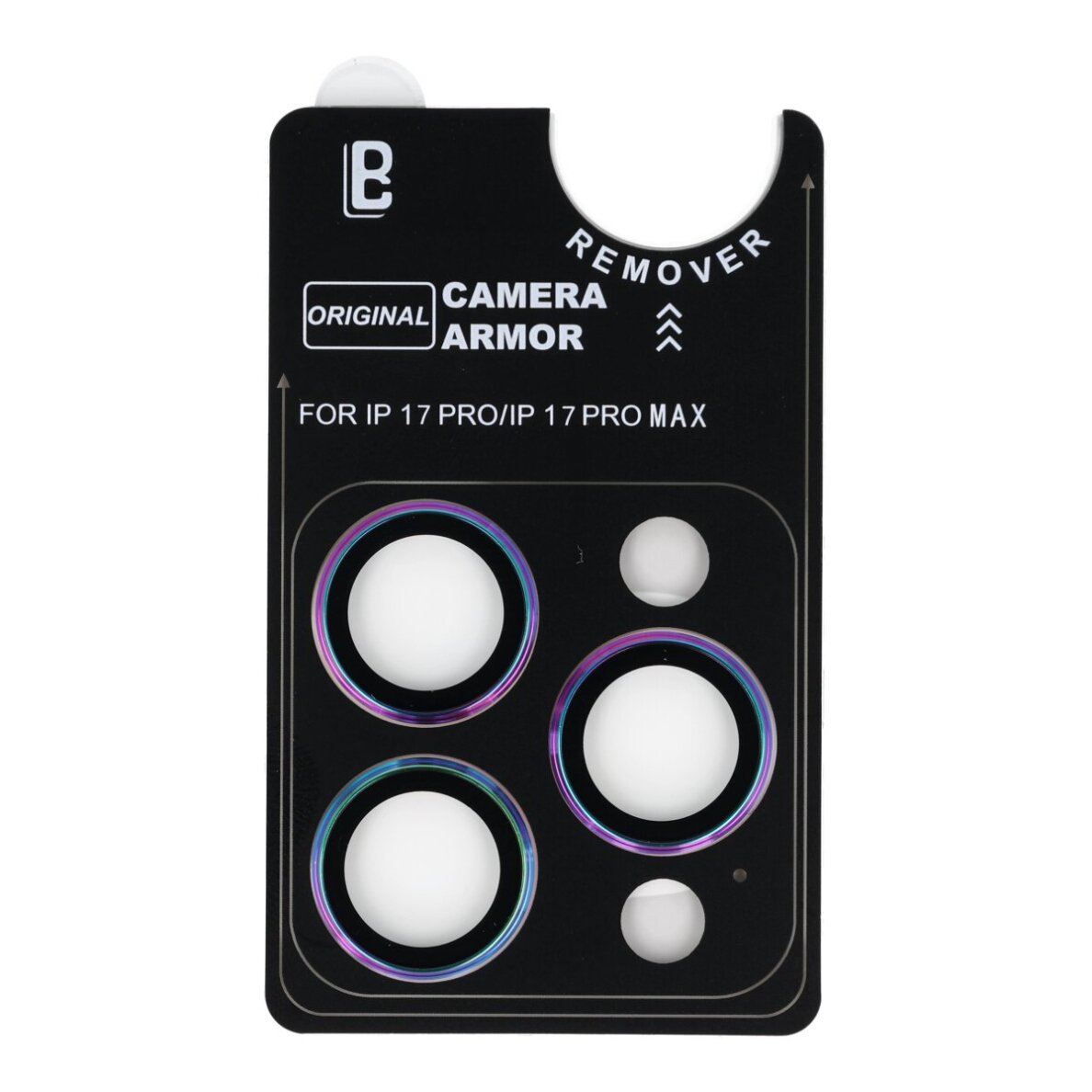 iPhone 17 PRO / 17 PRO MAX apsauginis colorful LANBI galinės kameros stiklas