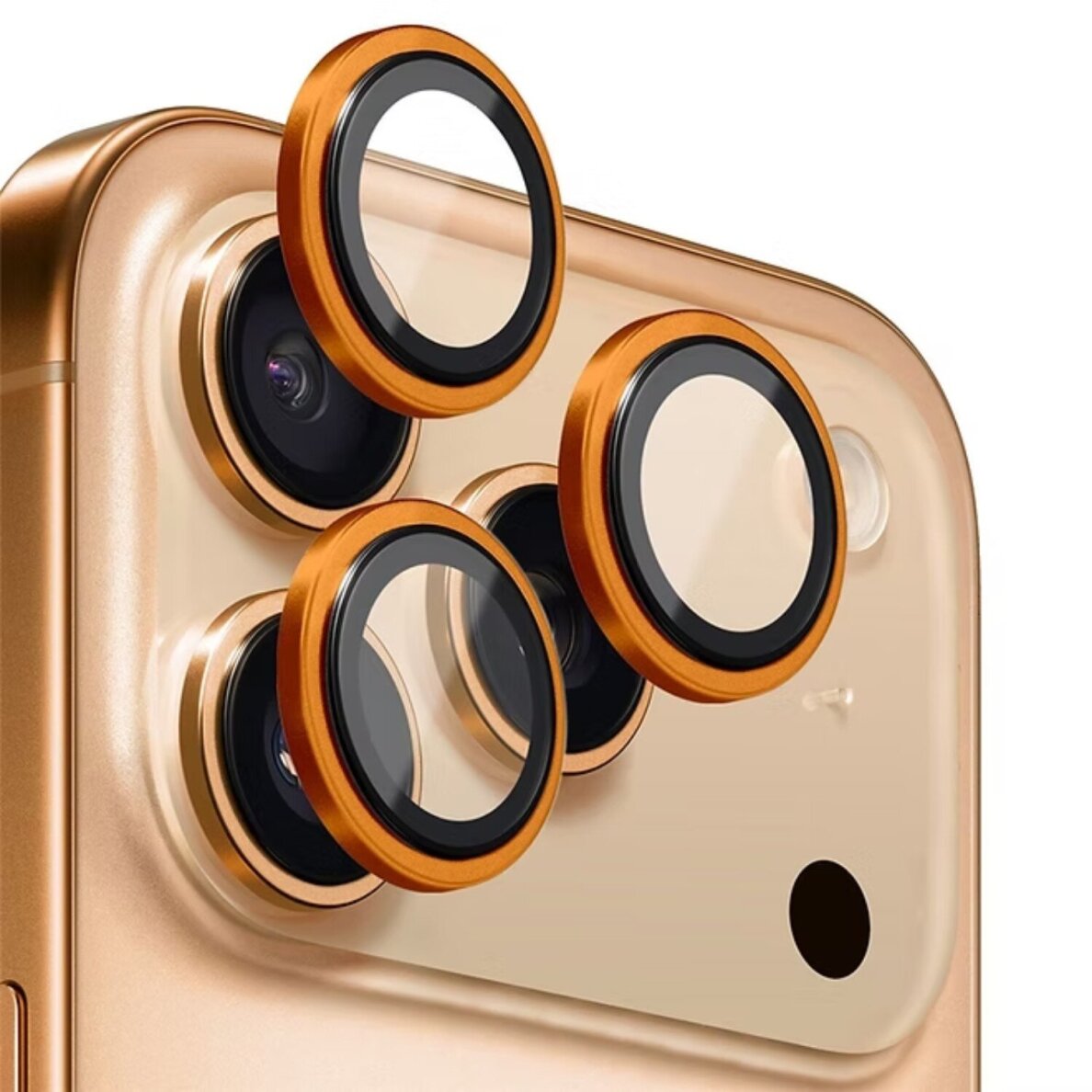 iPhone 17 PRO / 17 PRO MAX apsauginis orange Mr. Monkey galinės kameros stiklas