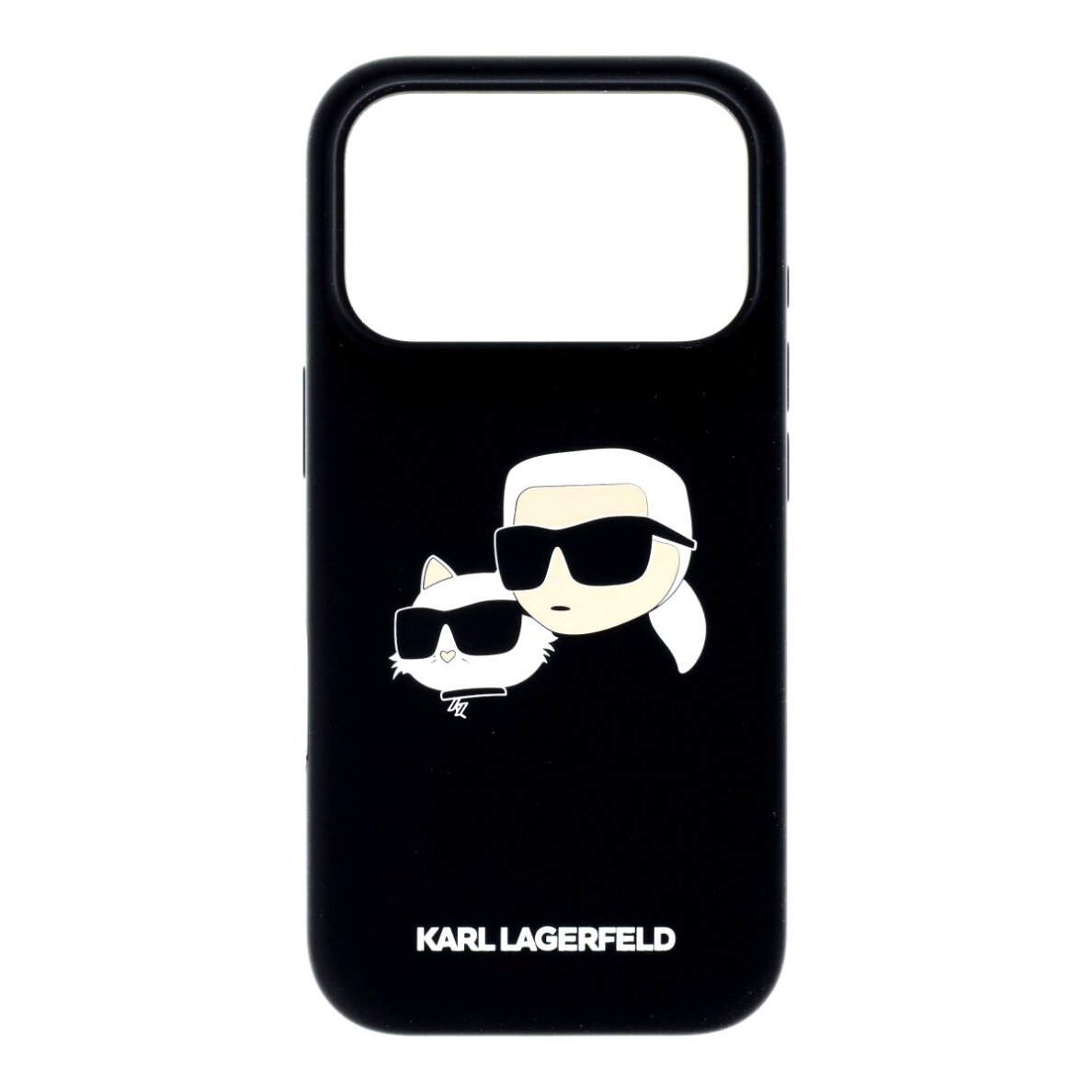 iPhone 17 PRO black MagSafe Silicone Double Heads KARL LAGERFELD nugarėlė