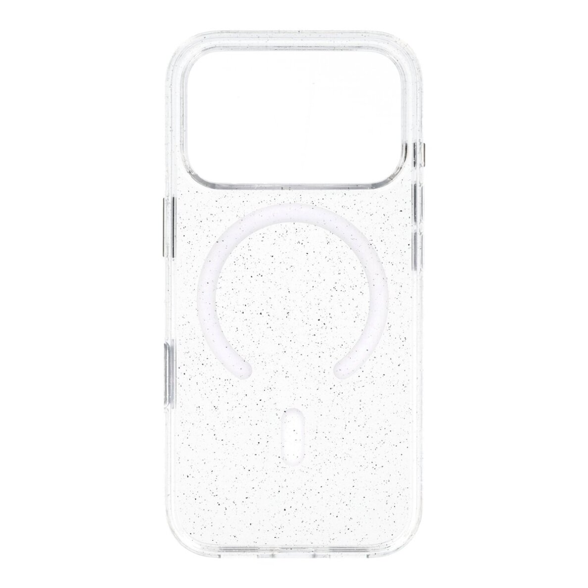 iPhone 17 PRO clear glitter MagSafe Mr. Monkey Camera Button nugarėlė