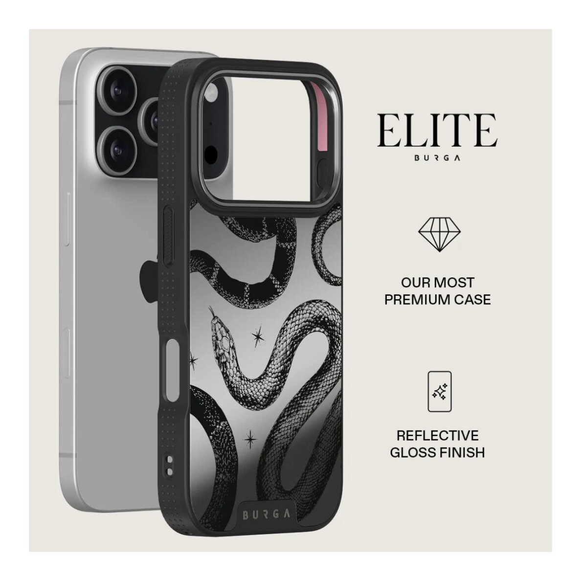 iPhone 17 PRO Elite Mirror Gunmetal MagSafe Poison BURGA nugarėlė 1 iPhone 17 PRO Elite Mirror Gunmetal MagSafe Poison BURGA nugarėlė 1