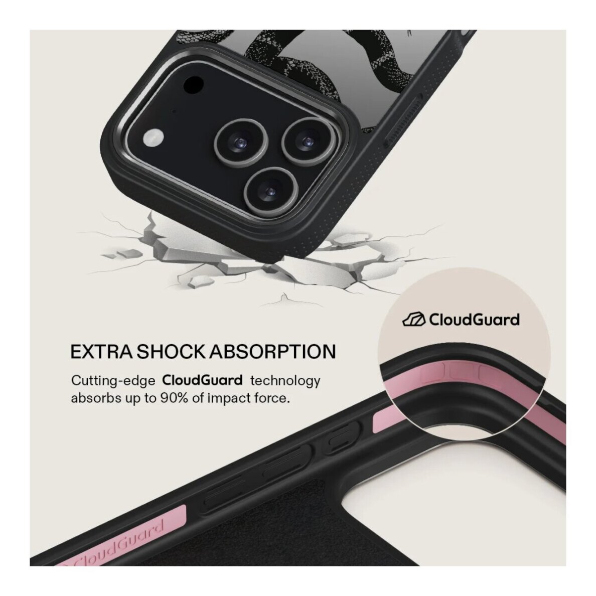 iPhone 17 PRO Elite Mirror Gunmetal MagSafe Poison BURGA nugarėlė 2 iPhone 17 PRO Elite Mirror Gunmetal MagSafe Poison BURGA nugarėlė 2